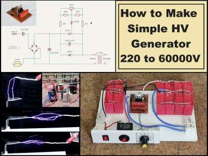 How to make Simple Offline High Voltage Generator  220V to 60000V