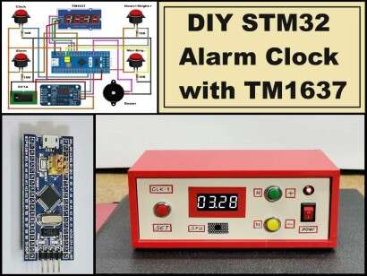 DIY STM32 Alarm Clock with 7-Segment Display (Using Arduino IDE)