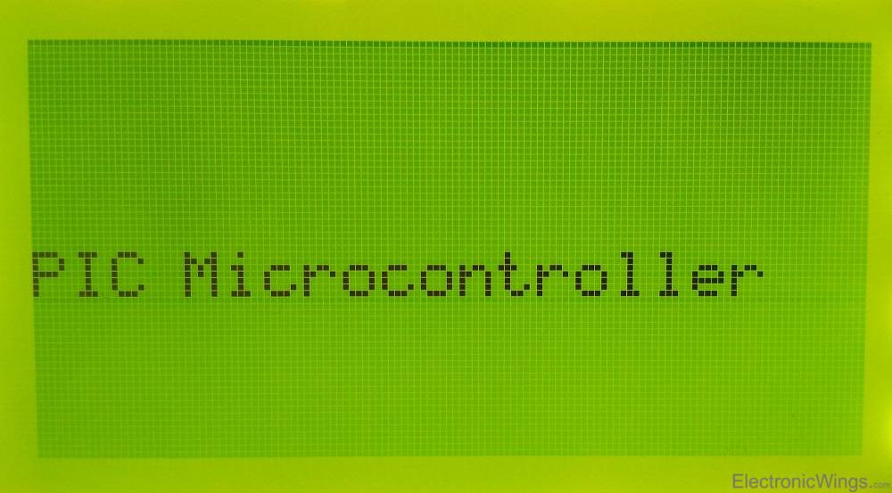This is the picture of Displaying text on GLCD