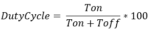 Duty Cycle Formula