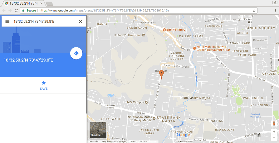 Location on google map